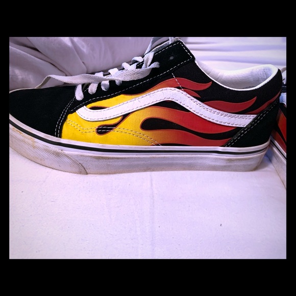 vans with fire on the side